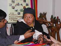 Blanca Chancoso, Secretaria Operativa, FSM-Ecuador